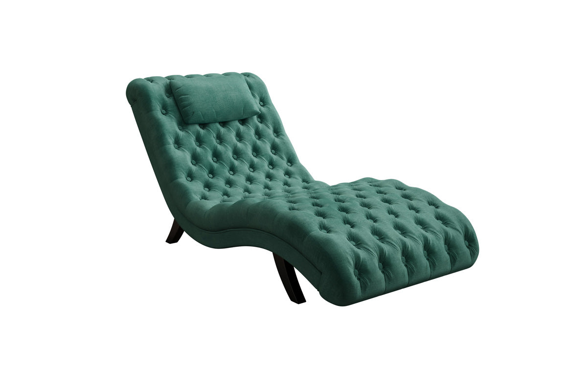 Designer Relax Lounger Elarion in Velvet
