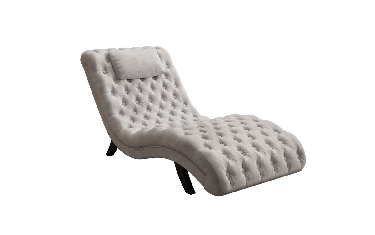 Designer Relax Lounger Elarion in Velvet