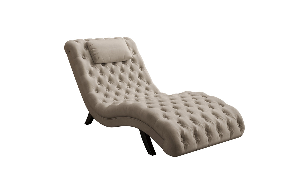 Designer Relax Lounger Elarion in Velvet