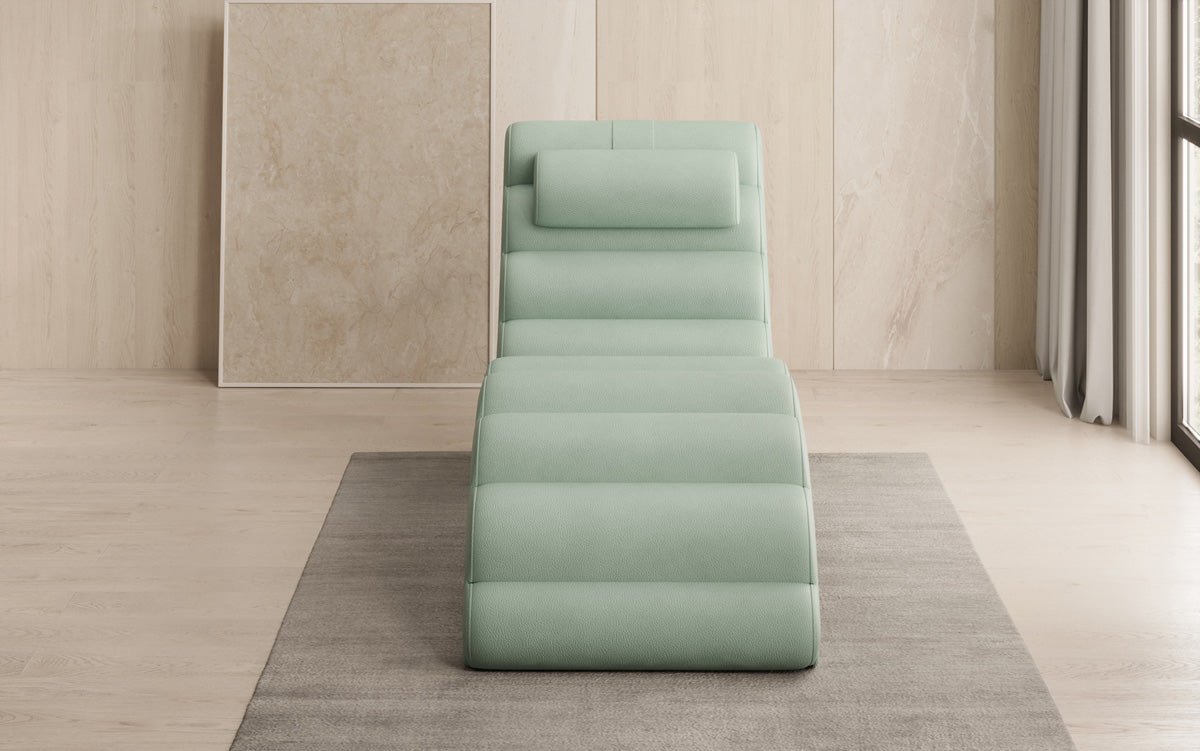 Designer Relax Lounger Malina in Genuine Leather