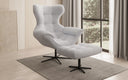 Designer sofa armchair Aurelio incl. side stool in bouclé