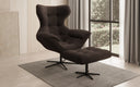 Designer sofa armchair Aurelio incl. side stool in bouclé