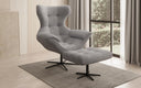 Designer sofa armchair Aurelio incl. side stool in bouclé