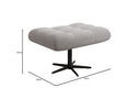 Designer sofa armchair Aurelio incl. side stool in bouclé