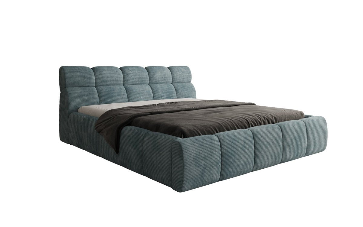 Designer Upholstered Bed Dallas Corduroy with Storage