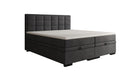 Box spring bed Alessia with storage in velvet