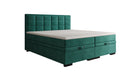 Box spring bed Alessia with storage in velvet