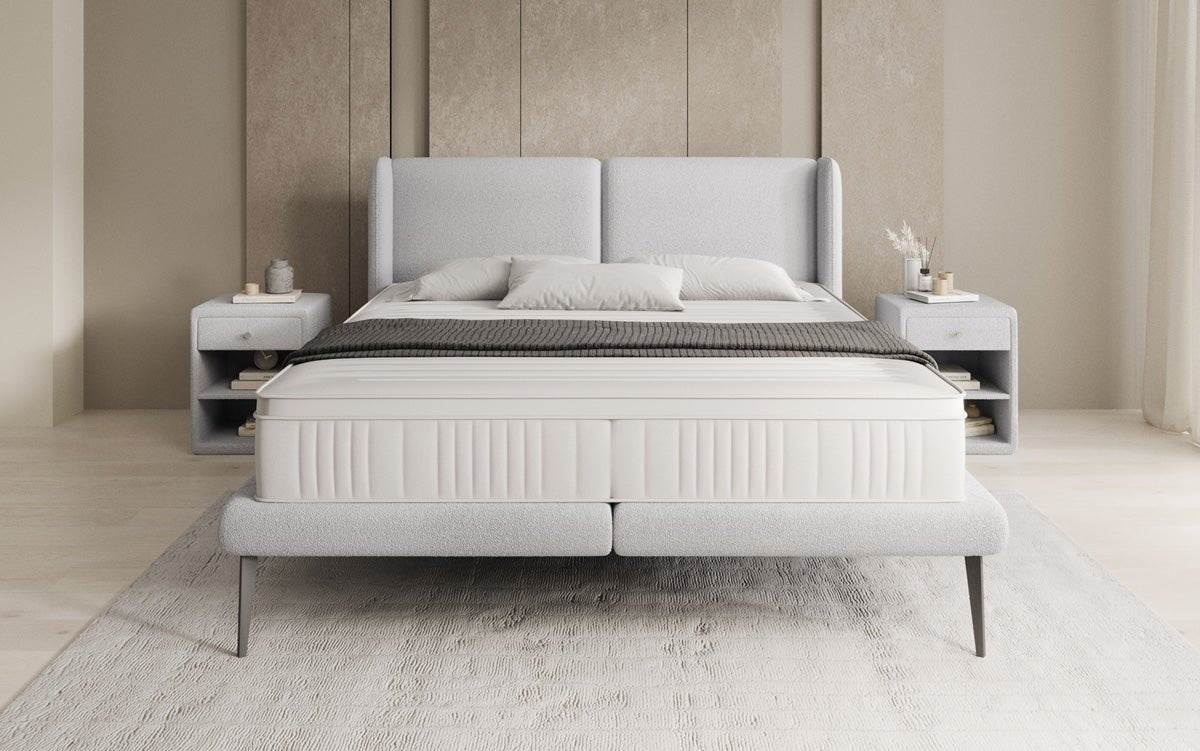 Upholstered bed Avendra in Bouclé