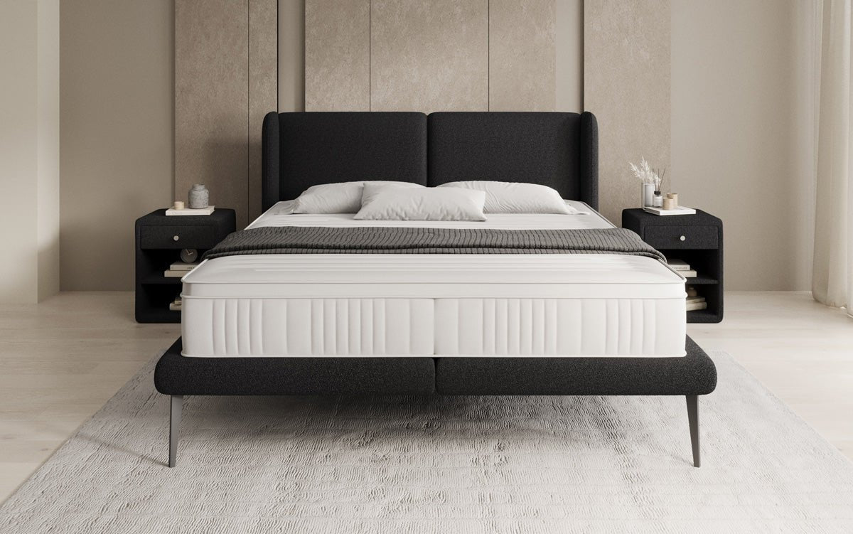 Upholstered bed Avendra in Bouclé