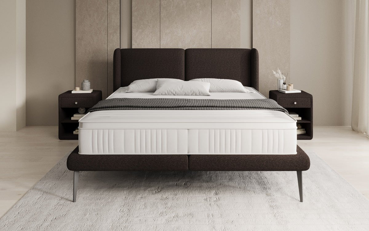Upholstered bed Avendra in Bouclé