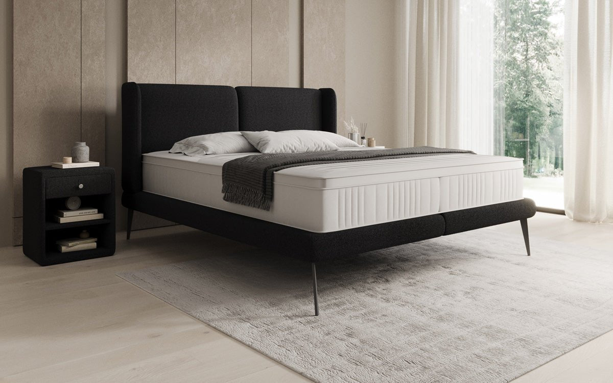 Upholstered bed Avendra in Bouclé