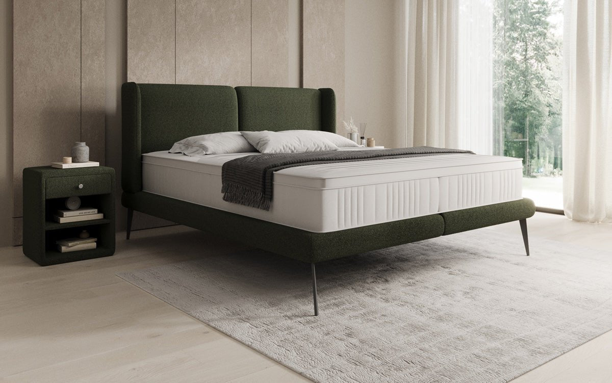 Upholstered bed Avendra in Bouclé