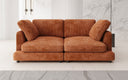 Designer 2 Seater Sofa Thalessa in Corduroy