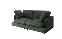 Designer 2 Seater Sofa Thalessa in Corduroy
