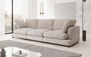 Designer 3-Seater Sofa Thalessa in Corduroy