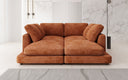 Designer lounge sofa Thalessa in Corduroy