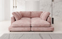 Designer lounge sofa Thalessa in Corduroy