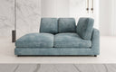 Designer chaise longue/sofa Thalessa in Corduroy