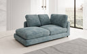 Designer chaise longue/sofa Thalessa in Corduroy