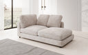 Designer chaise longue/sofa Thalessa in Corduroy