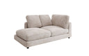 Designer chaise longue/sofa Thalessa in Corduroy