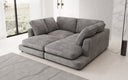Designer lounge sofa Thalessa in Corduroy