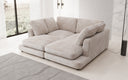 Designer lounge sofa Thalessa in Corduroy