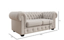 Chesterfield Royal 3+2+1 Sofa Set in Echtleder