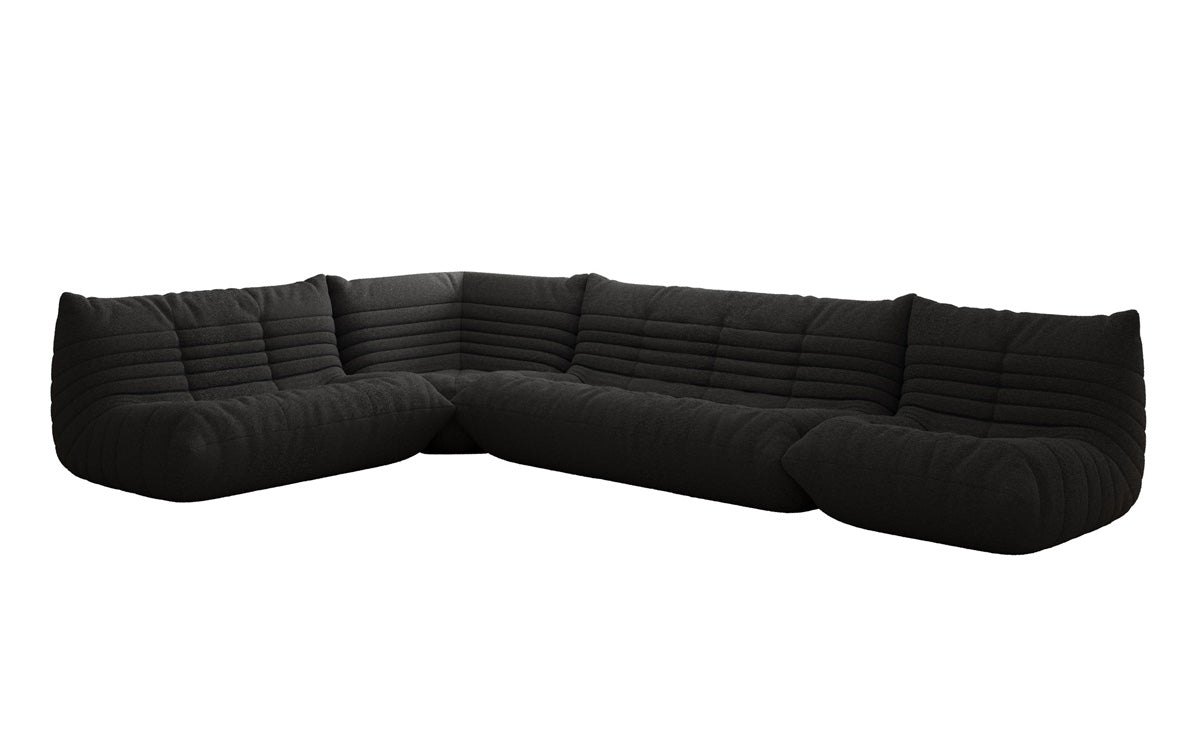 Designer Sofa Living Landscape Calmo in Teddy Bouclé