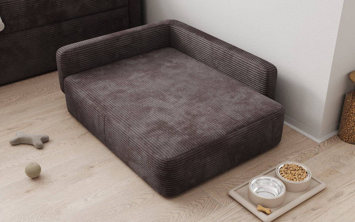 Dog bed BelloCouch 80 × 100 cm in Corduroy