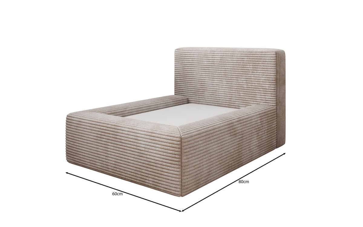 Dog bed LupoLounge 80 × 60 cm in Corduroy