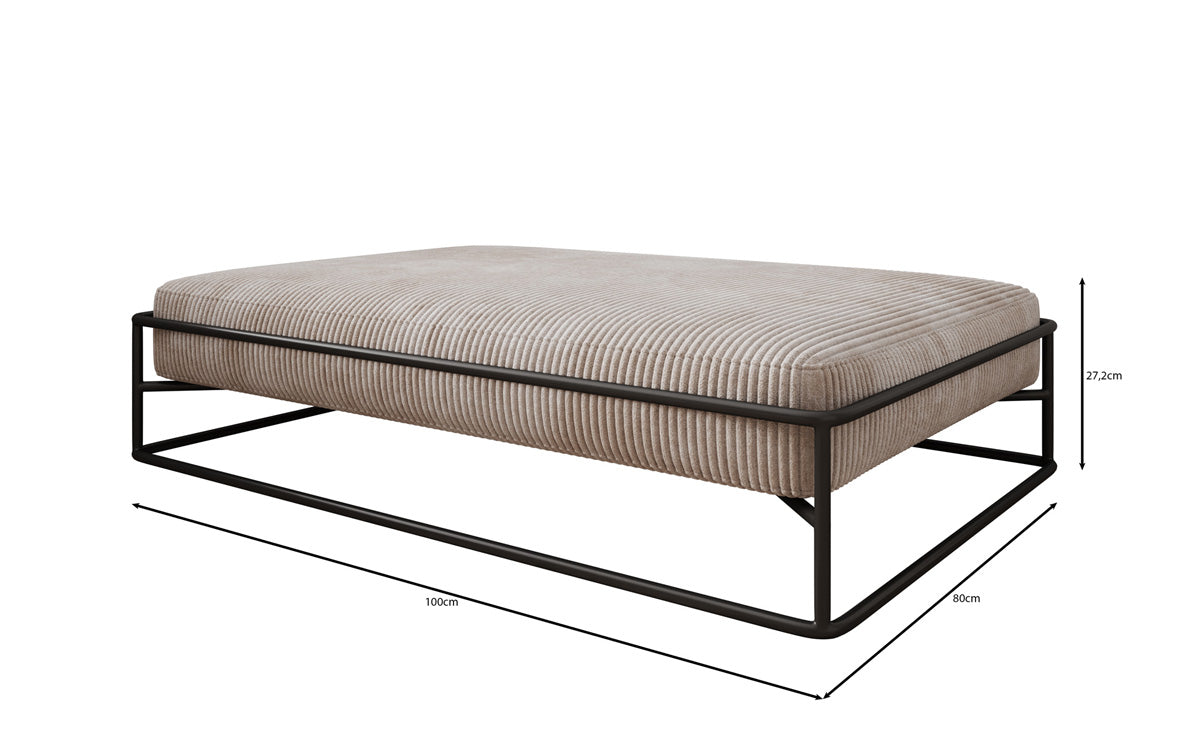 Dog bed Lumo 80 × 100 cm in Corduroy