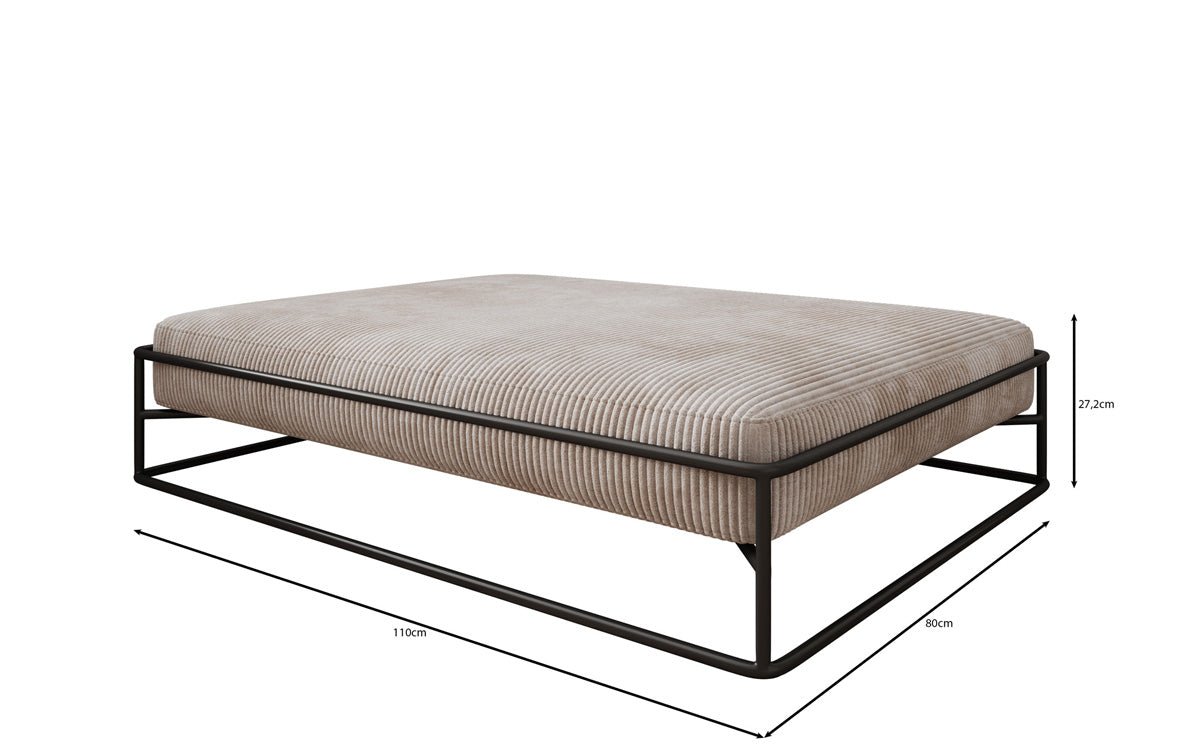 Dog bed Lumo 110x80 cm in Corduroy