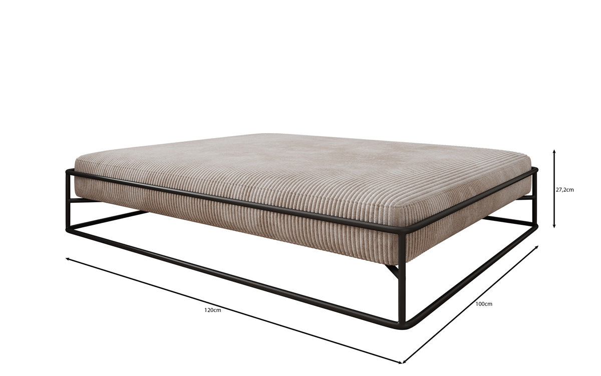 Dog bed Lumo 100x120 cm in Corduroy