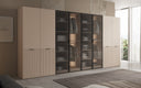 Moduro Rivon – Modular Designer Wardrobe with Ribbed Glass Front and Structural Panels