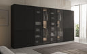 Moduro Rivon – Modular Designer Wardrobe with Ribbed Glass Front and Structural Panels