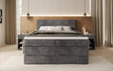 Box spring bed Noren with storage in Corduroy
