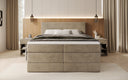 Box spring bed Noren with storage in velvet