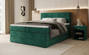Box spring bed Noren with storage in velvet