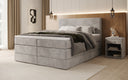 Box spring bed Noren with storage in velvet