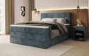 Box spring bed Noren with storage in Corduroy