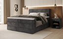 Box spring bed Noren with storage in Corduroy