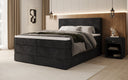 Box spring bed Noren with storage in Corduroy