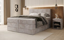 Box spring bed Noren with storage in Corduroy
