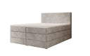 Box spring bed Noren with storage in velvet