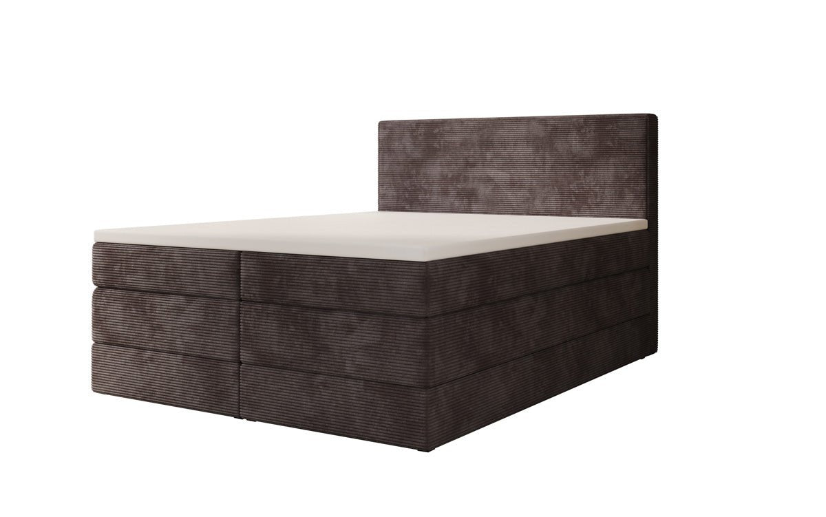 Boxspringbett Noren mit Stauraum in Cord