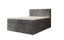 Box spring bed Noren with storage in Corduroy