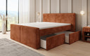 Boxspringbett Ophelia II mit Schubladen in Cord