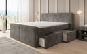 Boxspringbett Ophelia II mit Schubladen in Cord