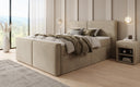 Box spring bed Ophelia II with drawers in velvet